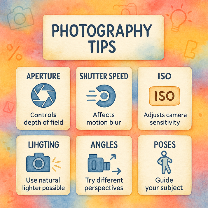 Photography Tips Flashcards – Photography Notes
