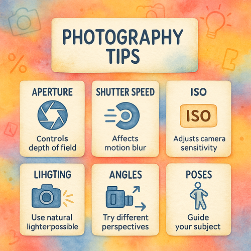 Photography Tips Flashcards